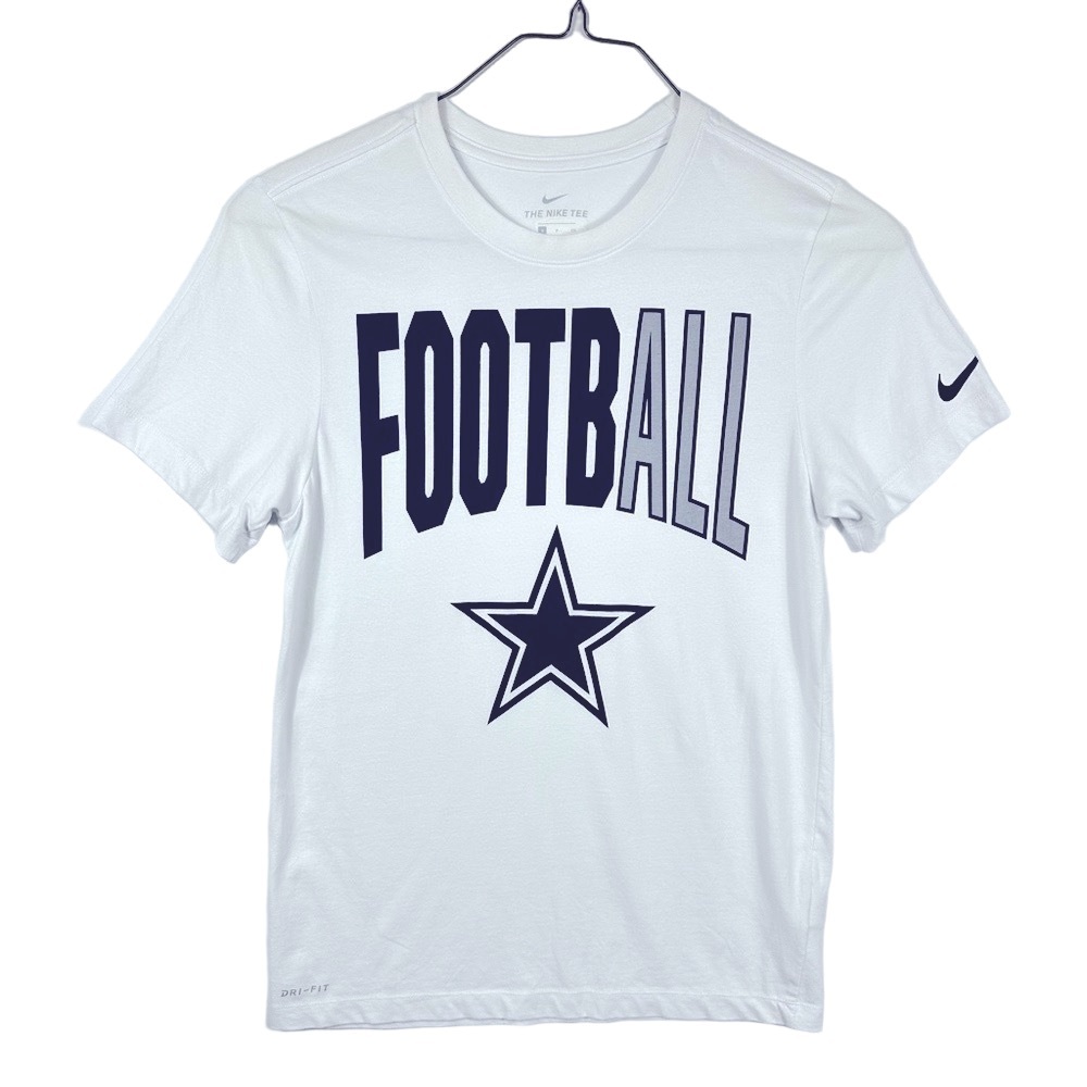 Nike NFL Dallas Cowboys Mens DRI-Fit White  Football T-Shirt Size Small
